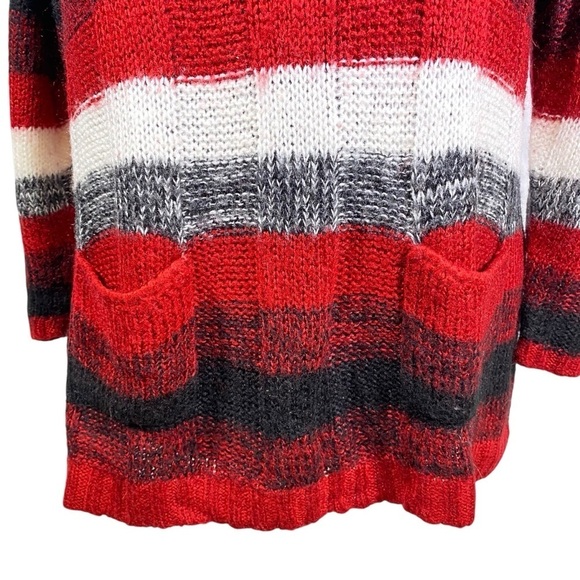 KRISTIN NICOLE Plus size 3X Pull on V neck loose knit long sleeve sweater pocket - Picture 6 of 8